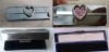 compact recess mirror, compact mirror, heart compact mirror, lip stick