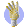 Cotton Glove with pvc ...