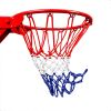 Premium 5mm Nylon Thread Basketball Rim Net Durable, Red, Standard Size with 12 Loops