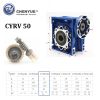 CHENYUE High Torque Worm gearbox Worm Speed Reducer NMRV 50 CYRV50 Gearbox Input 11/14/19mm Output 25mm Speed Ratio from 5:1 to 100:1 Free Maintenance