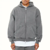 Wholesale Zipper Fleece 100% Cotton Hoodie Heavyweight Blank Zipper Zip Up Hoodie