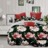 100% polyester disperse printed twill plain woven bedding set for home usage