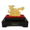 Velvet Sand Gold Crafts Chinese Dragon