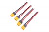 2Pairs XT60H Plug Pitail Male Female Connector With Sheath Housing Connector With 100mm 12AWG Silicon Wire For RC Lipo Battery FPV Drone