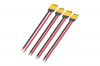 2Pairs XT60H Plug Pitail Male Female Connector With Sheath Housing Connector With 100mm 12AWG Silicon Wire For RC Lipo Battery FPV Drone