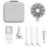 JIXIN Tripod Outdoor/Indoor Fan Remote Control Low Voltage Fan