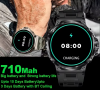 2024 Dafit 1.85 Inch HD big Touch Screen Displays Men Rotary encoder Phone Call 710mAh Long Battery SmartWatch KGP smart watch