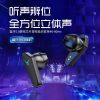 Factory wholesale binaural digital display with charging compartment earbuds gaming headset