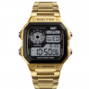 Relojes hombre waterproof gold vintage classic custom logo multifunction quartz digital watch