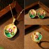 Enamel craft jewelry set