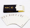 Custom texture black core paper poker playing cards gold edge poker with special gold foil stamping paper box