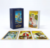 Custom Printed Eco Friendly Book Box Packaging Tarot Cards Russian Language Tarot Gold Foil and Gold Edges Tarot Cards Deck