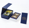 Custom Printed Eco Friendly Book Box Packaging Tarot Cards Russian Language Tarot Gold Foil and Gold Edges Tarot Cards Deck