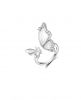Wholesale Luxury Plated Ring for Women Fritillaria Butterfly Index Ring Wedding Adjustable Rhinestone Finger Ring