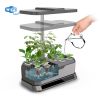 Nuevosun Hydroponics Growing System 12 Pods Indoor Herb Garden Plant Germination Kit with LED Grow Light, Pump, Auto-Timer Smart Garden, Height Up to 23.6", Gardening Gift for All Grower
