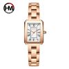 Japanese 2035 movement women's brand watch Square retro Roman numerals quartz watch steel buckle watch