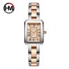 Japanese 2035 movement women's brand watch Square retro Roman numerals quartz watch steel buckle watch