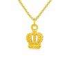 Shenzhen Shuibei gold 999 gold crown pendant necklace