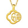 Shenzhen Shuibei gold 999 gold crown pendant necklace