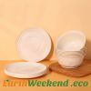 Biodegradable rice husk tableware