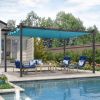 Patio Retractable Pergola Canopy, Backyard Shade Shelter for Deck, Porch Party, Garden, Grill Gazebo