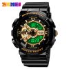 Cross-border men's e-watch multi-functional luminous waterproof student's watch double movement pointer e-watch