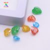 Manufacturer's new 5A heart-shaped zircon explosive stone artificial gemstone Manufacturer's new 5A heart-shaped zircon explosive stone artificial gemstone love shaped ice flower bare stone multi-color and multi-size ice flower bare stone multi-