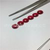 Wholesale red corundum flat flat surface round 3MM~10MM artificial ruby synthetic red corundum RD