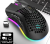 Viper BM600 Bluetooth Wireless Charging Mouse Lightweight Hollow Hole Colorful RGB Glow Game Yama Monkey