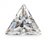 Wuzhou man-made gemstone triangular right-angle colored zircon combined with cubic zirconia