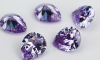  5A Wuzhou Gemstones, pear-shaped colored zircon, artificial gemstones, cubic zirconia