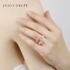 JUICY GRAPE EnameI BUTTERFLY RING FOR WOMEN