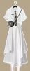 Summer sweet and spicy wind collection white dress niche design Spice Girls advanced long dress slimming two-piece set