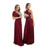 ceremonial dress red dress party convertible bridesmaid dress ball gown
