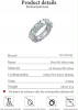 Hot Sale 925 Sterling Silver Luxury 5A Oval CZ Wedding Engagement Rings Ladies Diamond Ring For Women