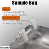 Tedlar Sample Bag for Vapor, Air and Gas Analysis, PVF Film with Dual Polypropylene Fiiting Valves