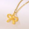 Gold 999 Full Gold Crown Pendant Necklace