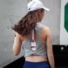 Summer new women's fitness sports short vest quick drying clothes back smock running yoga clothes