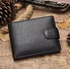 Wholesale Custom genuine leather rfid wallets for men small men's wallet in genuine leather