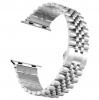 5 Beads 304 Stainless Steel Metal WatchBand for Apple Watch band Series 8 7 and 20mm 22mm for Samsung Watch Metal Watch Strap