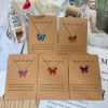 Europe and the United States cross-border sales of Bohemian alloy butterfly pendant necklace pendant set collarbone chain collar decoration card