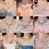 Dopamine girl ~ Temperament sweet niche all matching beaded necklace female ins tide light luxury fashion explosion clavicle chain