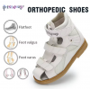 Princepard Orthopedic Shoes Children's Leather Shoes White Color Summer Orthopedic Sandals For Flat Feet
