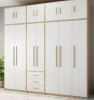 Wardrobe for Bedroom Furniture Clothes Storage Cheap Modular Mdf Wooden Luxury Modern Customized Design White Home Furniture