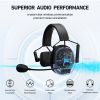 CAME-TV Wireless Intercom Headset Two-way Communication Full Duplex for Video Production, Riding, Coaching and Horse Riding