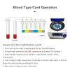 OEM Factory ABO/RhD Blood Typing Confirmation Microcolumn Gel Test Card for Hospitals Baby Newborn