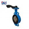 Wholesale manual sanitary flanged butterfly valve cast iron EPDM seat wafer 4" stainless steel manual butterfly valve