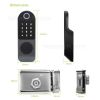 Tuya APP WiFi Smart Home Electric Deadbolt Door Rim Lock Fingerprint Door Lock