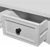 Console Table 3 Drawers 100x35x78H cm Banio white color