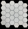 Crystal White Hexagon Mosaic
